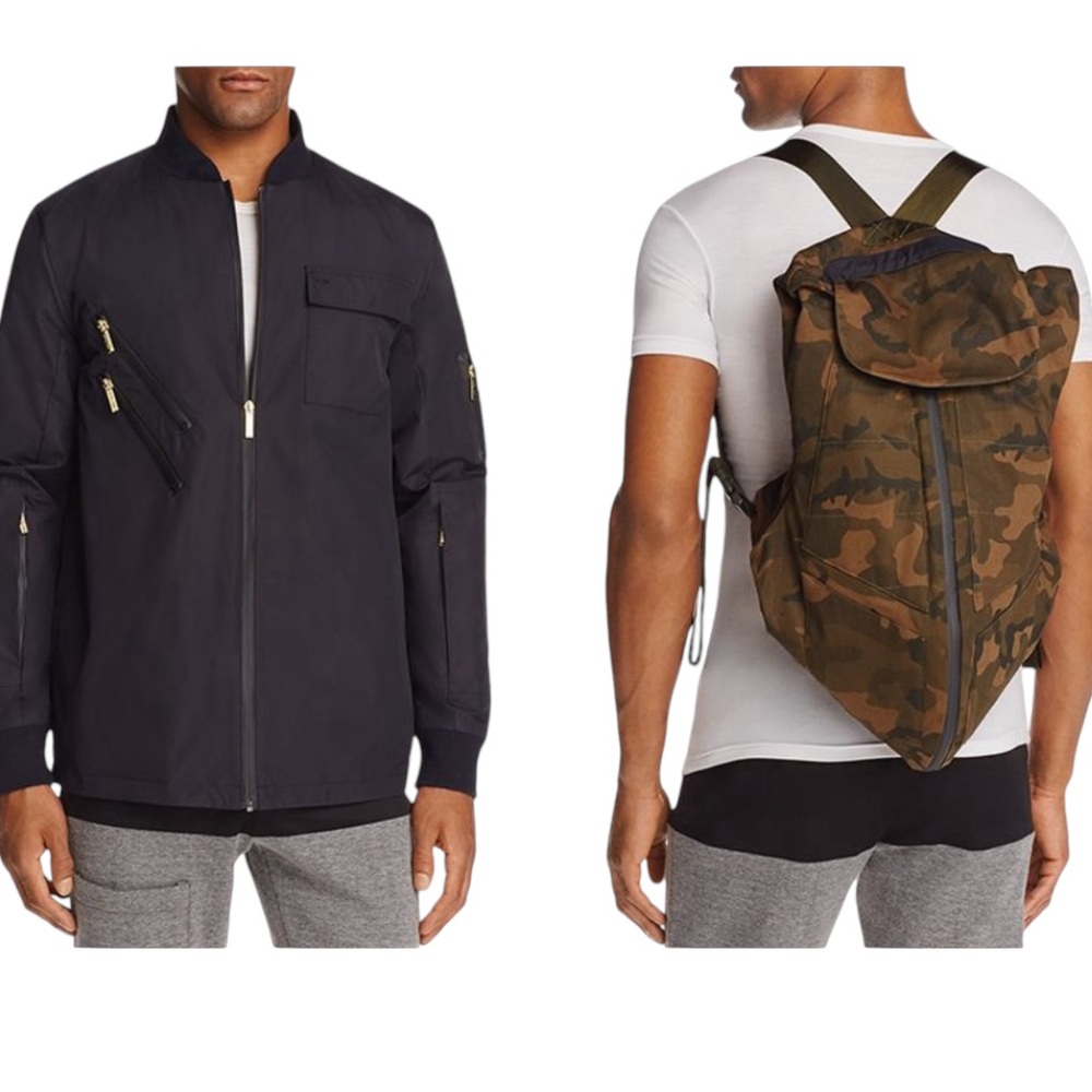 LVL XIII Jason Derulo Convertible Backpack Jacket Level 13 Black Camo Full Zip